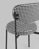 Набор из 4 стульев Stool Group Барбара BARBARA Houndstooth X4 черно-белый фото 7