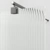 Душевая перегородка Wasserkraft Rur 30W46GR-FL профиль графит, стекло рифленое, 110x120x200 фото 2