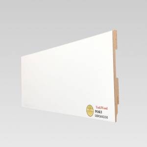 Плинтус МДФ TeckWood Белый Роял 2150x100x16