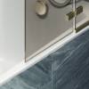 Шторка на ванну MaybahGlass MGV-917-3 99x140, поворотная, стекло бронза матовая 6 мм, профиль золото фото 5