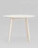 Стол обеденный Stool Group Gerda LWM(CR)10108HL32 массив гевеи, беленый дуб 100x76 фото 2