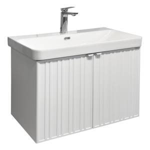 Тумба с раковиной Comforty Тенерифе-80 00-00022175 белый матовый
