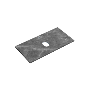 Столешница Sancos TT90A1 без отверстия под смеситель, Black Sky, 90x46