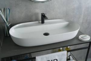 Раковина Gid Lago N9347 51190 белая, 81x41x14