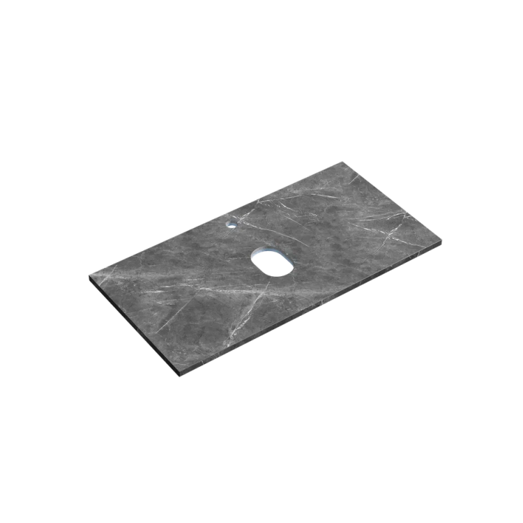 Столешница Sancos TT90A1 без отверстия под смеситель, Black Sky, 90x46