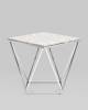 Стол журнальный Stool Group Авалон EET-0551 сталь серебро 61x61 фото 2