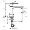 Смеситель для раковины Hansgrohe Rebris E 72560000 хром фото 6