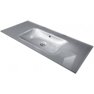 Раковина Armadi Art NeoArt 852-110-SLF моноблок, 110 см, серебро
