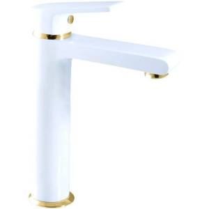 Смеситель для раковины Rav Slezak Colorado CO130.5BZ белый, золото