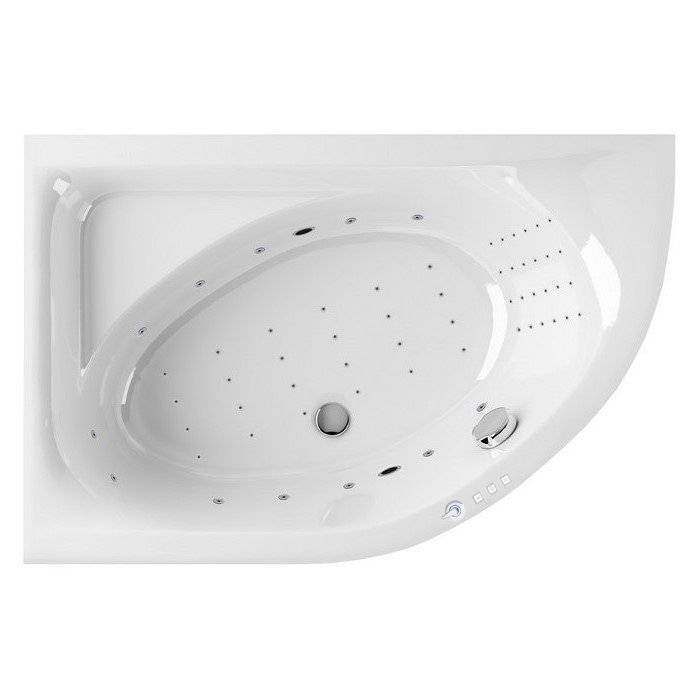 Акриловая ванна Excellent Aquarella NANO WAEX.ARL15.NANO.CR 150x100 левая, хром