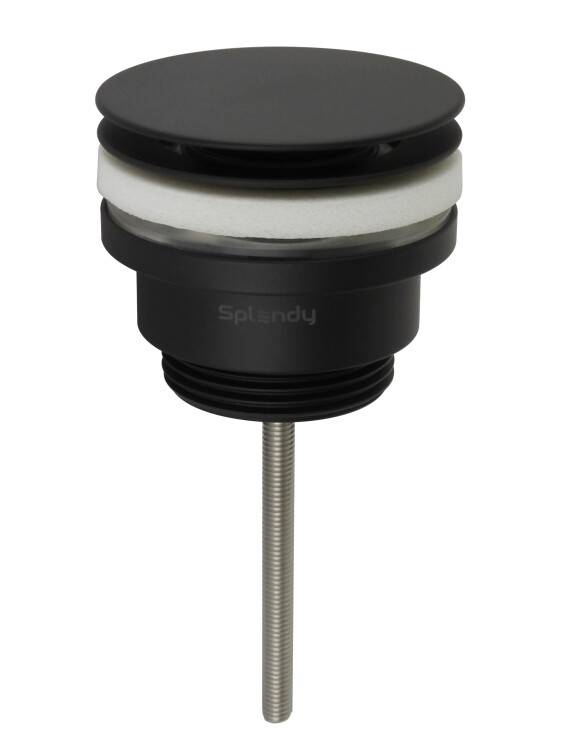 Донный клапан Splendy AA3071ORMBM универсальный, Click Clack, 1 1/4", черный матовый