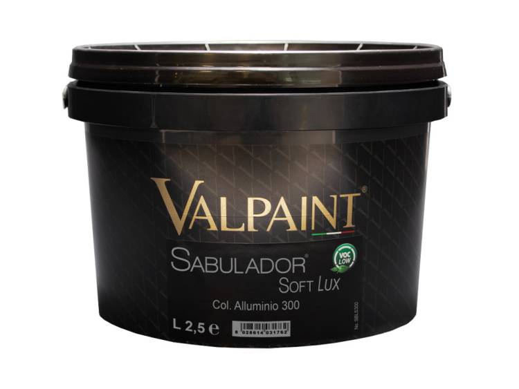Перламутровая краска с песком Valpaint Sabulador Soft Matt Gesso 500 2.5 л