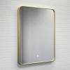 Зеркало Comforty Сириус-60 00-00020471 с подсветкой, бесконтактный сенсор, в алюминиевой раме, золотой матовый фото 3