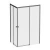 Душевой уголок AM.PM X-Joy W94G-403-12080-BТ Square Slide 120х80, черный, прозрачное