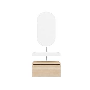 Мебель для ванной Armadi Art Flat 80 подвесная, light oak