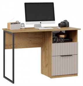 Стол письменный Трия Хилтон TRI_267811 Дуб Крафт золотой/Мокко матовый