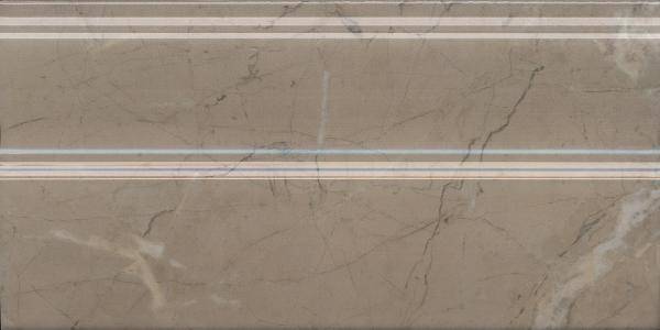 Плинтус Kerama Marazzi Серенада FMA032R бежевый темный глянцевый обрезной 15x30