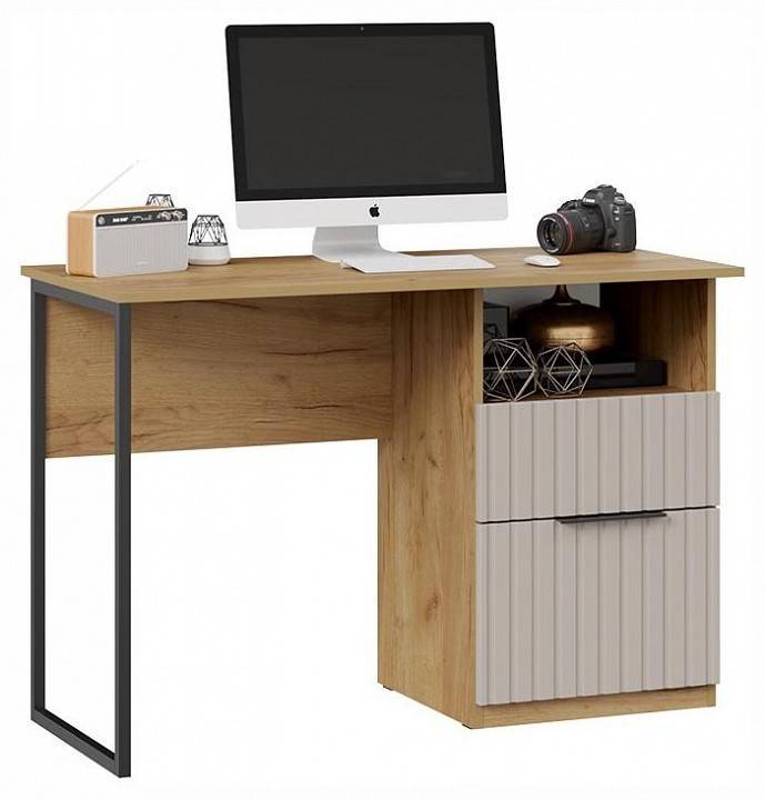 Стол письменный Трия Хилтон TRI_267811 Дуб Крафт золотой/Мокко матовый