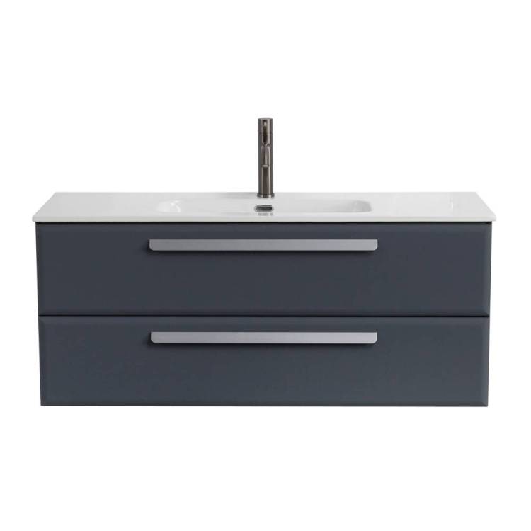 Тумба с раковиной Cezares ECO-CER-N-1200-2C-SO-GR-P Grafito, 120x45.7x50