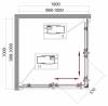 Душевой уголок BelBagno Uno 195 A-2-100-C-Cr фото 5