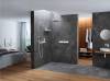Шланговое подключение Hansgrohe Rainfinity Porter 500 26843700 с полкой и держателем фото 2