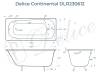 Чугунная ванна Delice Continental 150x70 с ножками фото 8