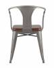 Стул Stool Group Tolix Arms Soft LF718H GREY 7083+PU7002 с подлокотниками серебристый фото 3
