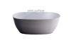 Ванна из искусственного камня Астра-Форм Атрия 180x80 Solid Surface, с интегрированным переливом, белая матовая фото 4