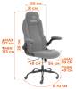 Кресло компьютерное Tetchair Bazuka metalBL 25045 серый, велюр фото 16
