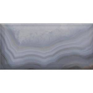 Керамическая плитка Kerama Marazzi Сеттиньяно 19076 Синий Грань Глянцевый 9.9x20