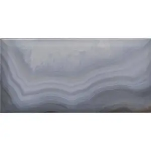 Керамическая плитка Kerama Marazzi Сеттиньяно 19076 Синий Грань Глянцевый 9.9x20