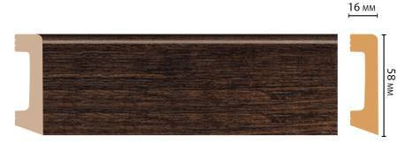 Плинтус напольный DECOMASTER D234-966 240x1.6x5.8