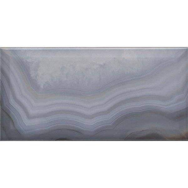 Керамическая плитка Kerama Marazzi Сеттиньяно 19076 Синий Грань Глянцевый 9.9x20