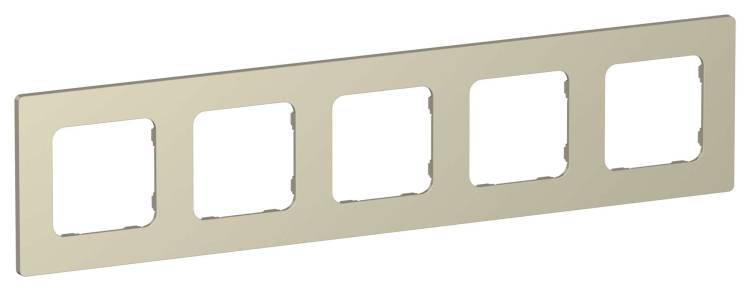 Рамка 5-постовая IEK Flite FI-M52-32-20-K37 шампань