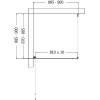 Душевой уголок AQUAme AQM5215-LH-9 900x900x1950мм., стекло 6мм, цвет профиля матовый черный, горизонтальные линии фото 5