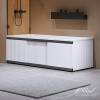 Торцевой экран Alavann Альт 70 см белый с фрезеровкой фото 3