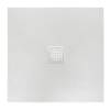 Поддон для душа BelBagno Uno TRAY-MR-UNO-A-90-35-W-BO с сифоном и белой матовой декоративной накладкой, 90x90