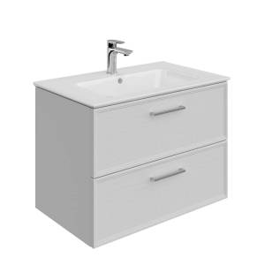 Тумба с раковиной Kerama Marazzi Piano белый, тумба PIA.CL.75\WHT.M + рак. PI.wb.75