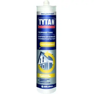 TYTAN PROFESSIONAL герметик силиконовый универсальный, картридж, бесцветный (280мл)