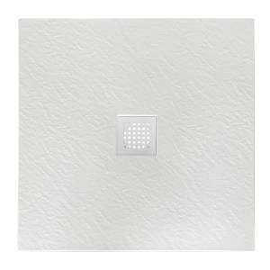 Поддон для душа BelBagno Uno TRAY-MR-UNO-A-90-35-W-BO с сифоном и белой матовой декоративной накладкой, 90x90