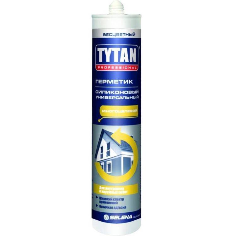 TYTAN PROFESSIONAL герметик силиконовый универсальный, картридж, бесцветный (280мл)