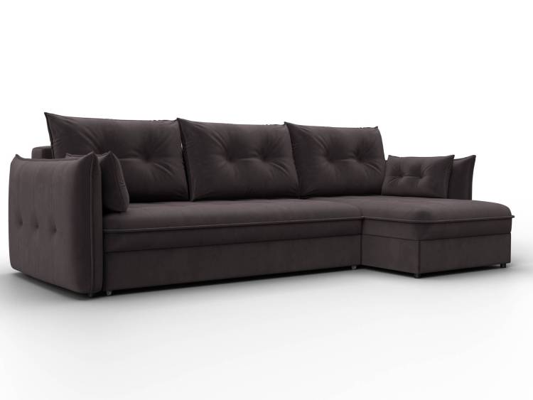 Диван угловой Лига Диванов Лига-100 133682 Коричневый