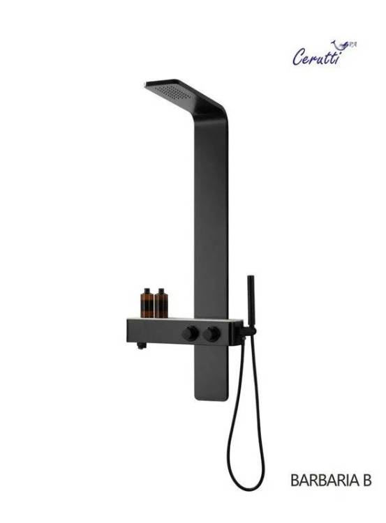 Душевая панель Cerutti Spa Barbaria B CT9657 черный