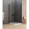 Душевое ограждение NEW TRENDY NEW SOLEO BLACK складные двери R 70x80x195 D-0237A/D-0114B (черный) фото 2