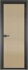 Межкомнатная дверь Profil Doors 1 AV цвет профиля Серая ночь, стекло безопасное 6 мм мору золото 800x2000
