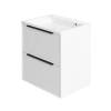 Тумба с раковиной La Fenice Simpla Twin Bianco NFNC-01-SIM-B-100-2-3-100 белая матовая, 100 см
