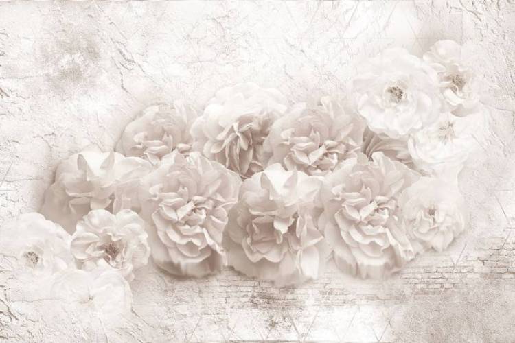 3D Фотообои Artegrafico «Винтажные пионы» RC-005 акварель