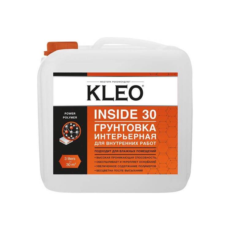 Грунтовка интерьерная Kleo Inside 30 3 л
