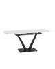 Стол обеденный Stool Group Клео DF109T 120 DUAL керамика светлая 120(180)x80x76 фото 2