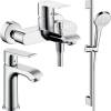 Душевой комплект Hansgrohe Metris 31480000 + 31088000 + душевой гарнитур